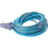 Prime Wire & Cable® Sjeow 50 Ft 15 Amp 12/3-Gauge Triple-Tap Power Extension Cord (Blue)