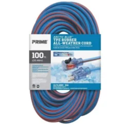 Prime Wire & Cable® Sjeow 100 Ft 15 Amp Outdoor Power Extension Cord (Blue/orange) -Generic Luxor Shop 300075 InthePackageView UNI Lg