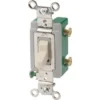 Hubbell-Pro 30 Amp 120/277 Volt 2-Position Toggle Switch (Ivory)