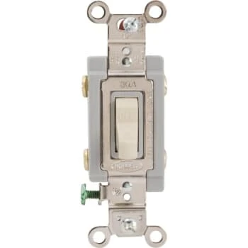 Hubbell-Pro 30 Amp 120/277 Volt 2-Position Toggle Switch (Ivory) 2 Hubbell-Pro 30 Amp 120/277 Volt 2-Position Toggle Switch (Ivory) - Image 2