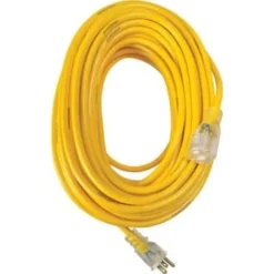 Yellow Jacket 100 ' 12/3 Sjtw Outdr Heavy-Duty Extension Cord W/ Pwr Lt Plug