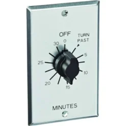 Tork C500-Series Multi-Volt 30-Min Comm Style Wall Timer, 125/250/277vac