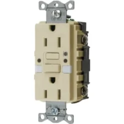 Hubbell® 15 Amp 125 Volt Self-Test Gfci W/ Night Light (Ivory)