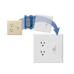 TAYMAC MASQUE 1-Gang Plastic Toggle To Decorator Wall Plate, White, Package Of 5 -Generic Luxor Shop 328071 w DetailedProductView15 Lg