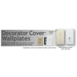 TAYMAC MASQUE 1-Gang Plastic Toggle To Decorator Wall Plate, White, Package Of 5 -Generic Luxor Shop 328071 w DetailedProductView7 Lg