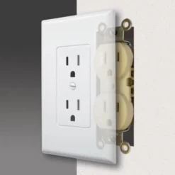 TAYMAC MASQUE 1-Gang Plastic Toggle To Decorator Wall Plate, White, Package Of 5 -Generic Luxor Shop 328071 w DetailedProductView9 Lg