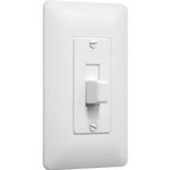 Taymac Masque 1-Gang Plastic Decorator Wall Plate Toggle Cover (5-Pack) (White)