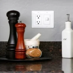 Taymac Masque 1-Gang Plastic Decorator Wall Plate Toggle Cover (5-Pack) (White) -Generic Luxor Shop 328072 w DetailedProductView5 Lg