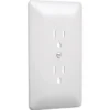 Taymac Masque 1-Gang Duplex Outlet Switch Plate (5-Pack) (White)