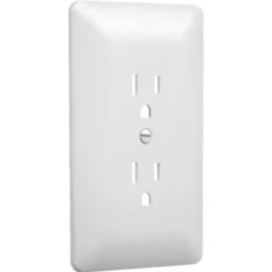 Taymac Masque 1-Gang Duplex Outlet Switch Plate (5-Pack) (White)