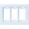 Taymac Allure 3-Gang Plastic Wall Plate (3-Pack) (White)