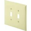 Titan3 2-Gang Jumbo Metal Toggle Wall Plate (10-Pack) (Ivory)