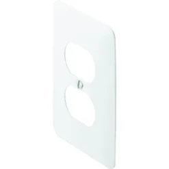 Titan3 1-Gang Metal Princess Duplex Wall Plate (25-Pack) (White)