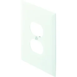 Titan3 1-Gang Metal Jumbo Duplex Wall Plate (20-Pack) (White)