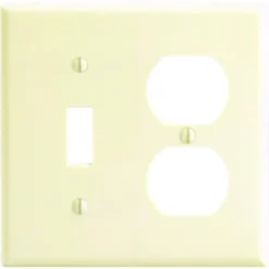 Hubbell Standard 2-Gang Toggle Switch/Receptacle Wall Plate (25-Pack) (Ivory)