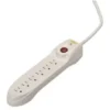 Hubbell Wiring 6-Outlet Plug Strip With Surge Protection With 6 ' Cord