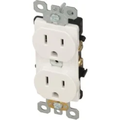 Maintenance Warehouse® 15 Amp Commercial Grade Duplex Standard Outlet (10-Pack) (White)