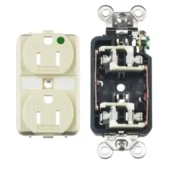 Hubbell® 15 Amp 125 Volt Duplex Straight Blade Standard Outlet (Ivory) 5 Hubbell® 15 Amp 125 Volt Duplex Straight Blade Standard Outlet (Ivory) -Generic Luxor Shop 337564 DetailedProductView2 UNI Lg