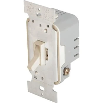 Legrand® Trademaster® Toggle 600 Watt Single Pole Dimmer, Ivory 1 Legrand® Trademaster® Toggle 600 Watt Single Pole Dimmer, Ivory