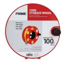 Prime Wire & Cable® Portable 100 Ft Cord Storage Wheel (Orange) -Generic Luxor Shop 502566 InthePackageView UNI Lg