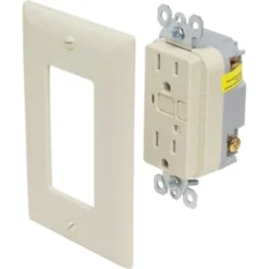 Hubbell® 20 Amp Gfci Receptacle W/ Alarm (Ivory)