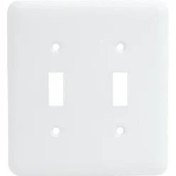 Titan3 2-Gang Princess Metal Toggle Wall Plate (20-Pack) (White)