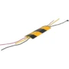 Vestil Extruded Aluminum Hose / Cable Crossover 24" Long - Yellow / Black
