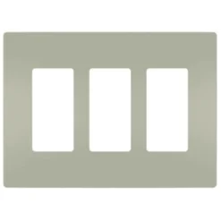 Legrand 3-Gang Jumbo Size Decorator Wall Plate (Nickel)