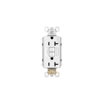 Legrand® Plugtail 20 Amp Single-Pole Gfci Duplex Receptacle W/ Self-Test (White) 2 Legrand® Plugtail 20 Amp Single-Pole Gfci Duplex Receptacle W/ Self-Test (White) - Image 2