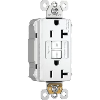 Legrand® Plugtail 20 Amp Single-Pole Gfci Duplex Receptacle W/ Self-Test (White) 4 Legrand® Plugtail 20 Amp Single-Pole Gfci Duplex Receptacle W/ Self-Test (White) - Image 4
