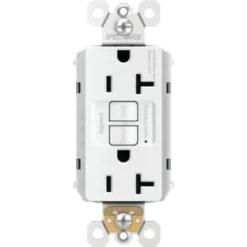 Legrand® Plugtail 20 Amp Single-Pole Gfci Duplex Receptacle W/ Self-Test (White)