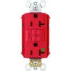 Legrand® Plugtail 20 Amp Single-Pole Gfci Duplex Hospital Grade Receptacle (Red)