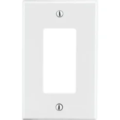 Hubbell 1-Gang Polycarbonate Decorator Thermoplastic Wall Plate (25-Pack) (White)