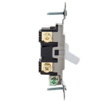 Hubbell-Pro 20 Amp 120/277 Vac 2-Position Toggle Switch (White) 4 Hubbell-Pro 20 Amp 120/277 Vac 2-Position Toggle Switch (White) - Image 4