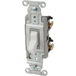 Hubbell-Pro 20 Amp 120/277 Vac 2-Position Toggle Switch (White)