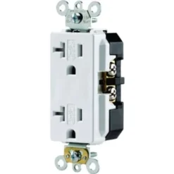 Hubbell® 20 Amp 125 Volt 3-Wire Grounding Duplex Standard Outlet (White)