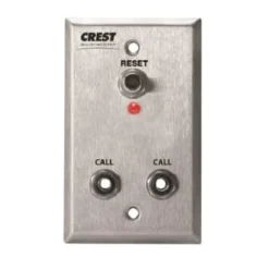 Crest Healthcare® Jeron Patient Station Replacement, Dual 1/4 In. Jack, 1-Gang