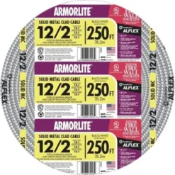 Southwire 250 Ft 12-Gauge/2-Gauge Solid Cu Mc Armorlite Cable