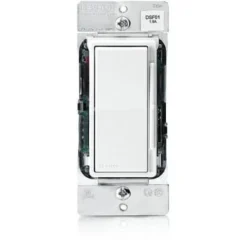 Leviton 1.5-Amp Decora Rocker Slide Fan Speed Control, White W/ivory&almnd Faces