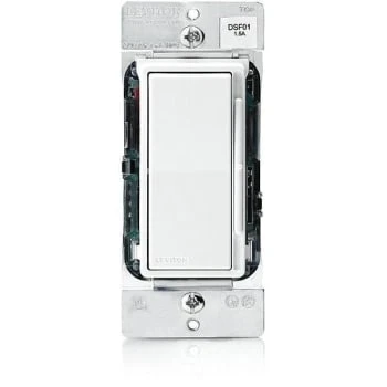 Leviton 1.5-Amp Decora Rocker Slide Fan Speed Control, White W/ivory&almnd Faces 1 Leviton 1.5-Amp Decora Rocker Slide Fan Speed Control, White W/ivory&almnd Faces