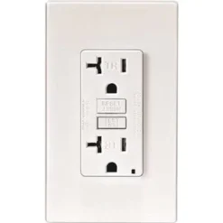 Leviton 20a 125v Nema 5-20r 2-Pole Tamper-Resistant Duplex Gfci Receptacle Ivory